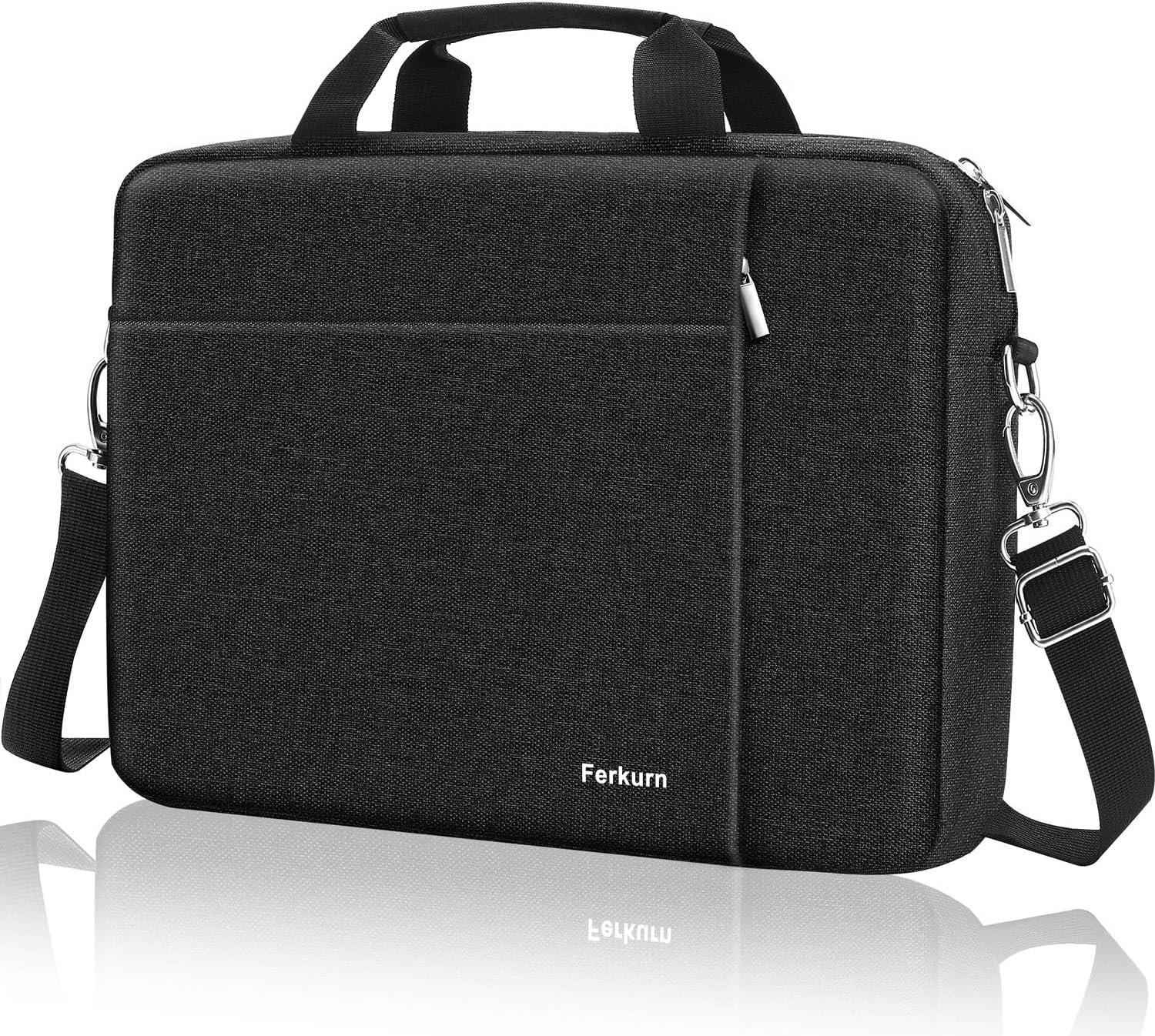 Ferkurn Laptop Bag Case for Women Men, Messenger Briefcase Computer Bag with Sho...