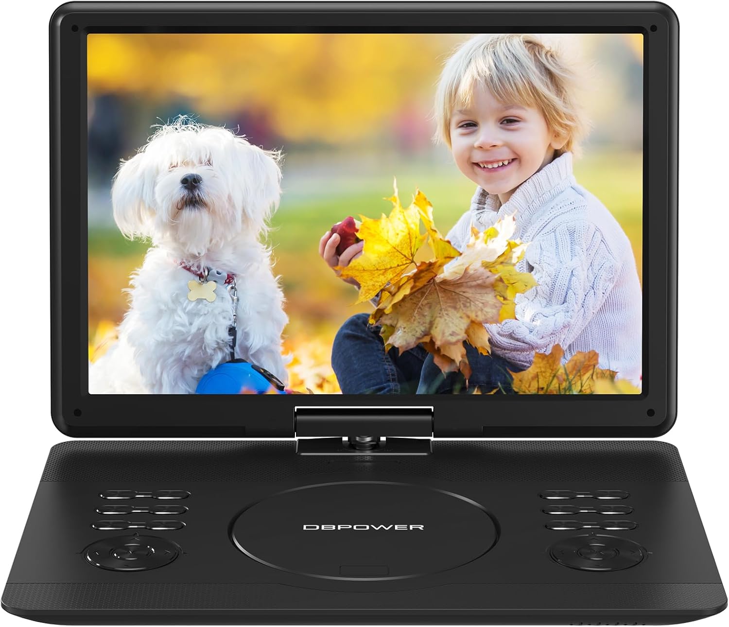 DBPOWER 16.9" Portable DVD Player with 14.1" Swivel HD Large Screen, with 6 Hrs...