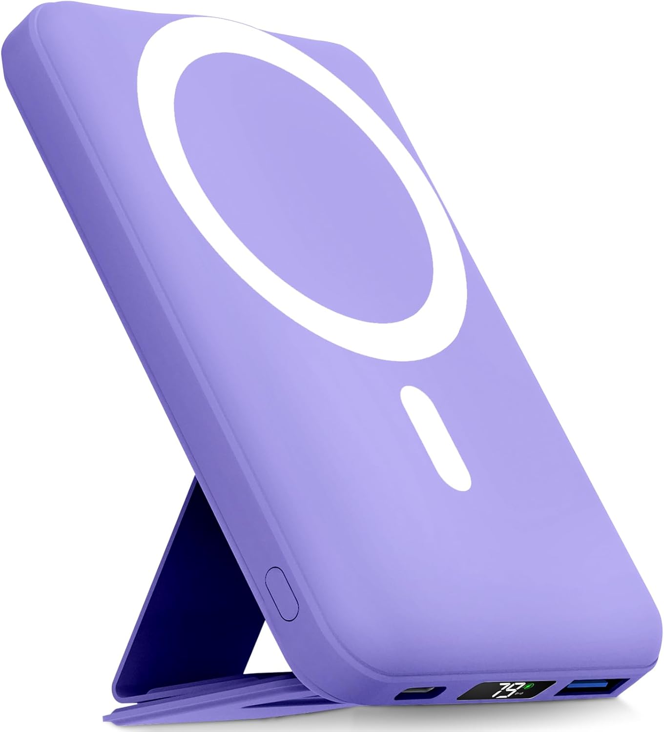 YAGOPAL Magsafe Power Bank 10000mAh Magnetic Wireless Power Bank with Foldable S...