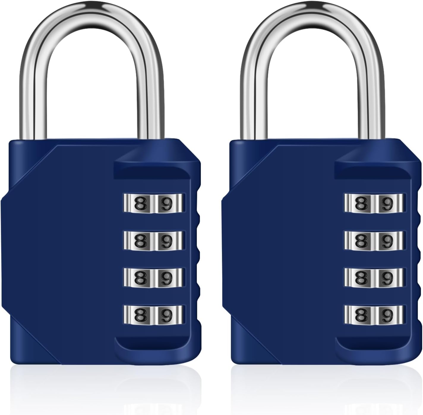 ZHEGE 4 Digit Combination Padlocks for Gym Lockers, School Lokcers, Coded Padloc...