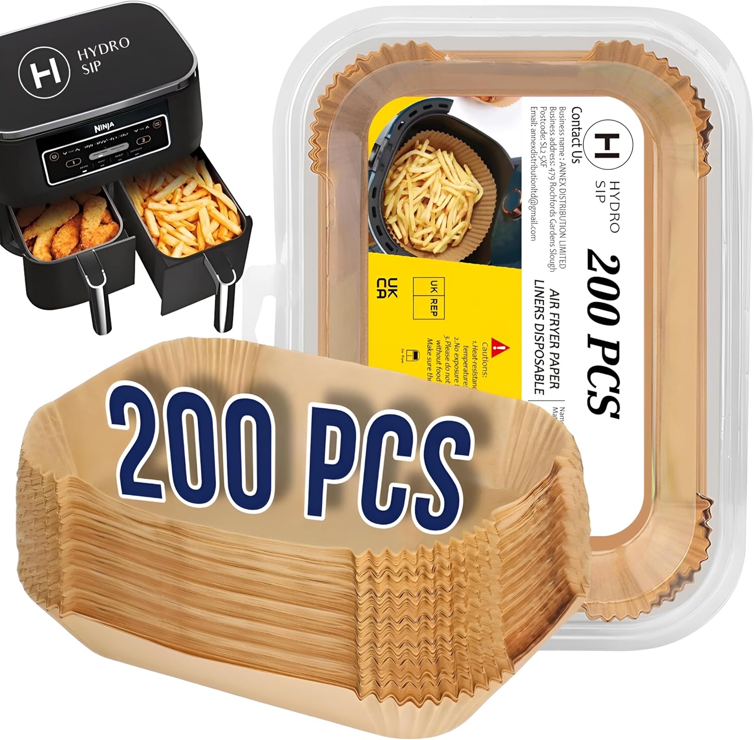 Air Fryer Liners - 200 Pcs Airfryer Paper Liners for AF300UK AF400UK, Air Fryer...