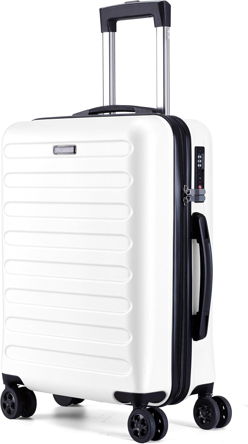 FLIEE Cabin Suitcase Hard Shell | 55x40x20cm Cabin Luggage | Lightweight Suitcas...