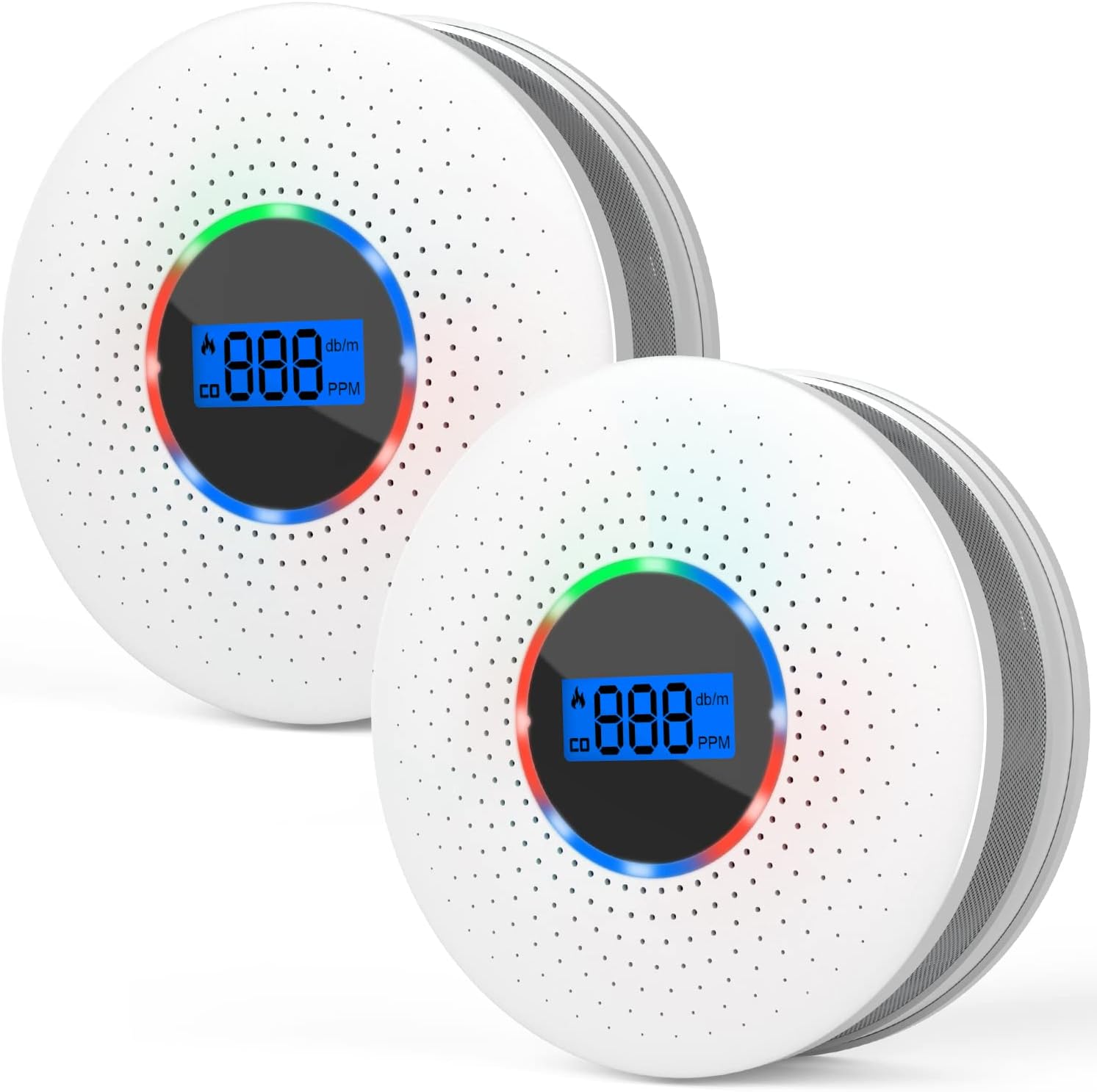 Combination Smoke and Carbon Monoxide Alarm Detector,Dual Sensor Smoke Alarm and...