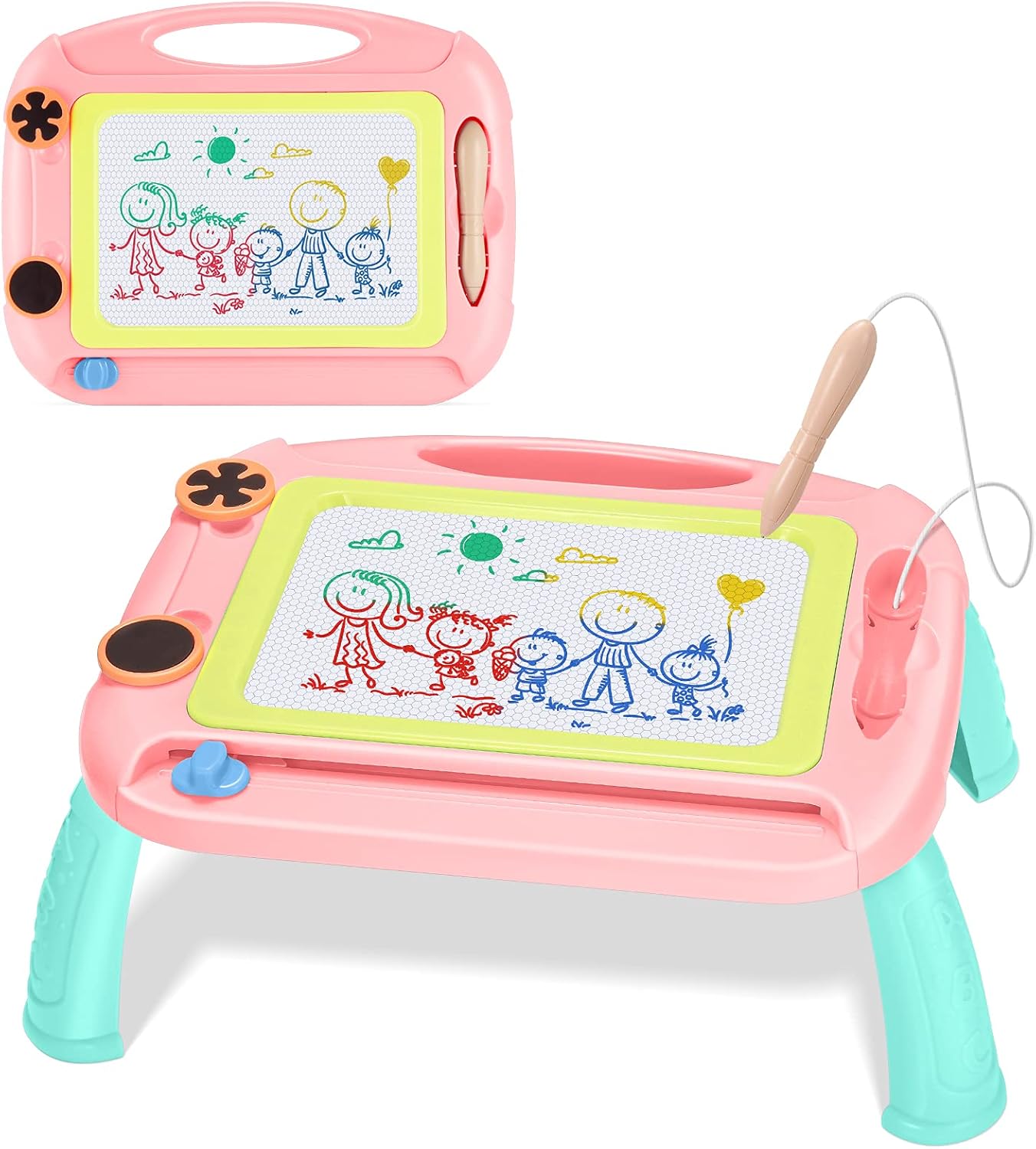 EUCOCO Toys for 2 Year Old Girls, Magnetic Drawing Board Learning Toys for 2 3 4...