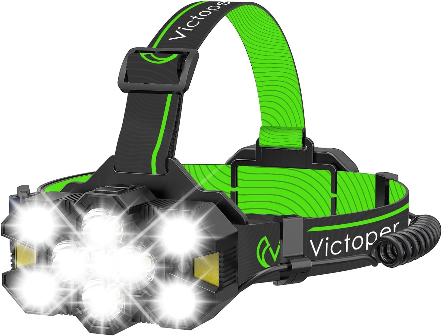 Victoper Rechargeable Head Torch with Upgraded 11 LED, 25,000 Lumen Super Bright...