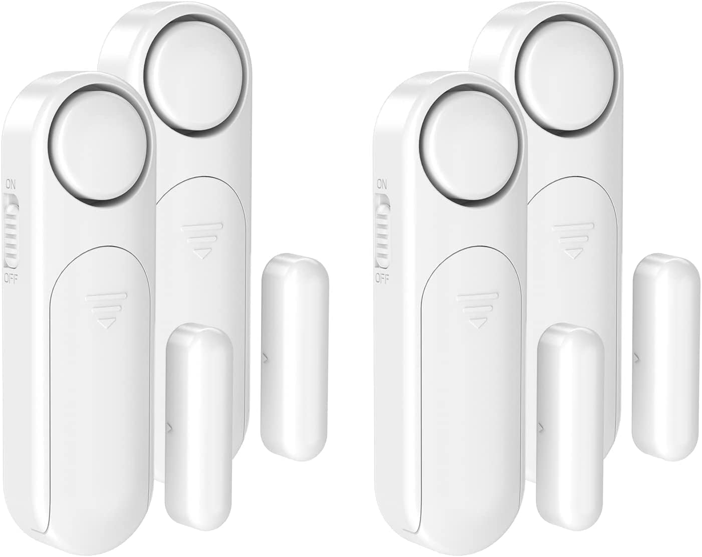 Door Alarm Sensor, 4 Pack SECRUI Wireless Window Door Open Contact Burglar Alarm...