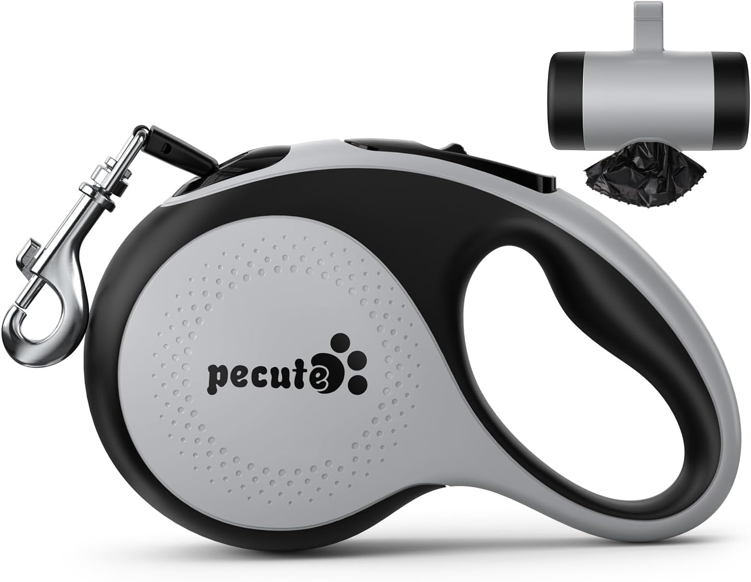Pecute Retractable Dog Leash with Poo Bag Holder, 8m/26.2ft Dog Leash with 360°...