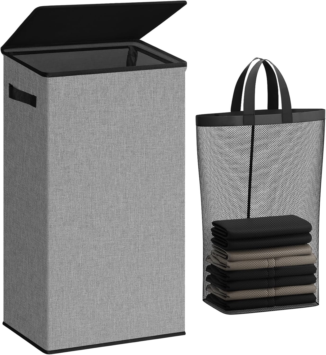SOLEDI Laundry Basket with Lid Washing Baskets for Laundry, 100L Large Clothes H...