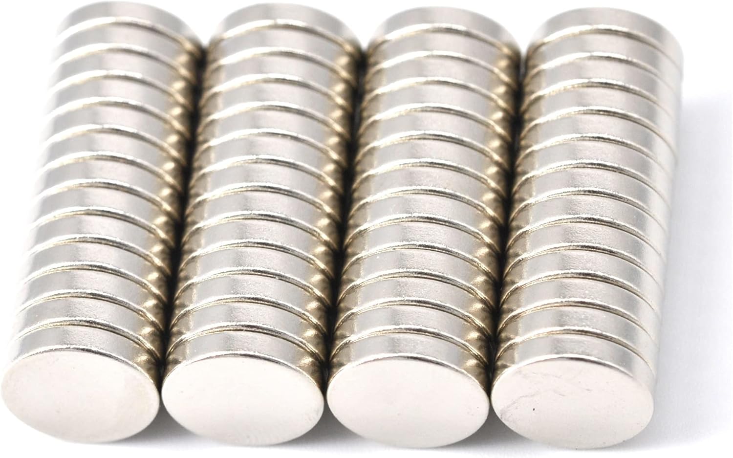 Magenesis 52 Pieces Magnets 10x2 mm Disc Magnets Approx. 2 kg Adhesive Strength