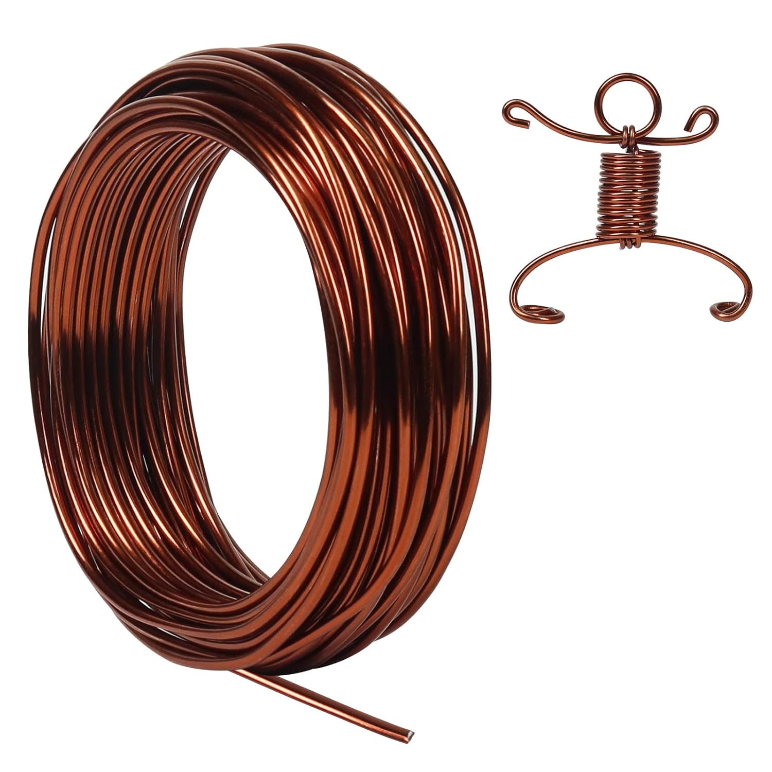 9 Gauge 3mm Aluminum Craft Wire, 50 Feet Bendable Metal Wire for Bonsai Training...