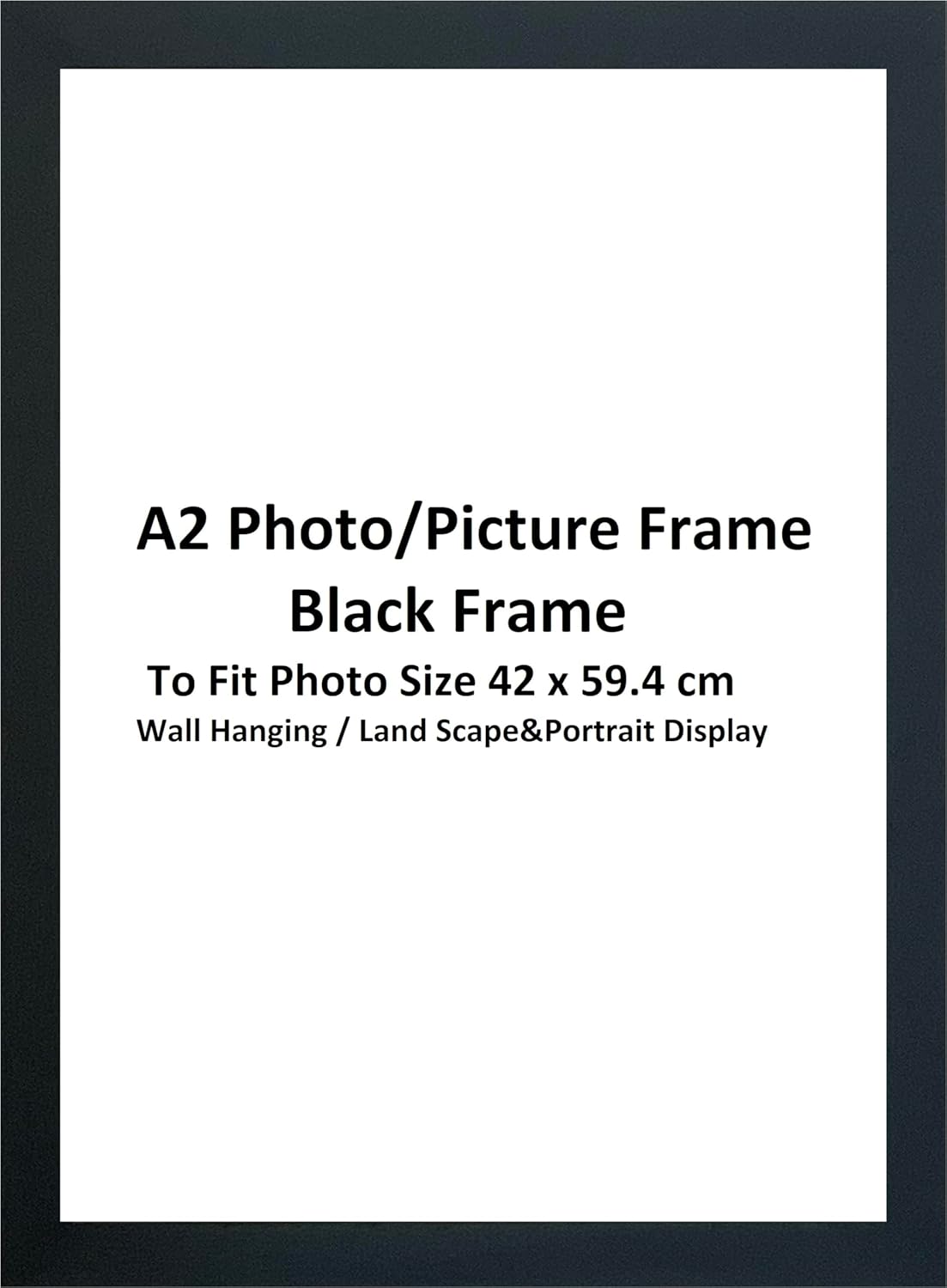 DECORO A2 Black Photo Frames, A2 Picture Frame, A2 Poster Frames, Black Photo Fr...