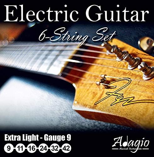 Adagio Pro ELECTRIC GUITAR Strings - Gauge 9 - Ext...
