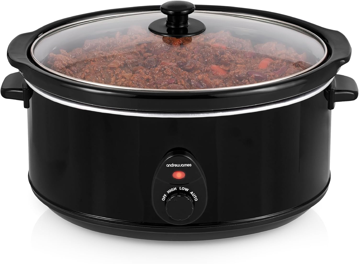 Andrew James 6.5L Slow Cooker, Removeable Easy Clean Ceramic Bowl, 3 Temperature...