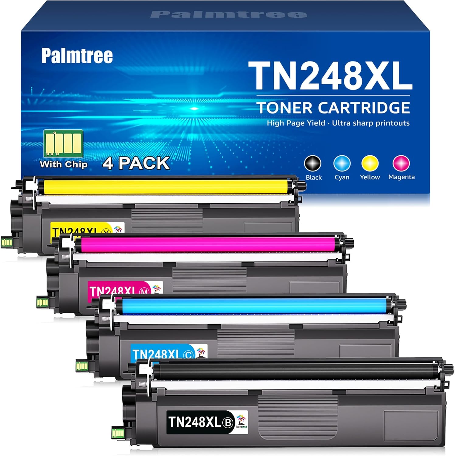TN248XL TN248 Toner Cartridge Compatible for Brother HL-L3220CWE Toner Brother D...