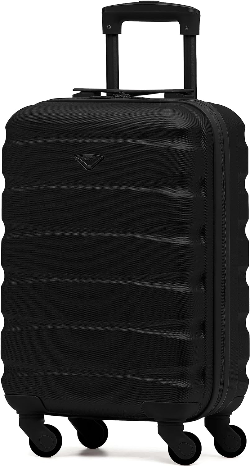 Flight Knight Lightweight 4 Wheel ABS Hard Case Suitcases Cabin Carry On Hand Lu...