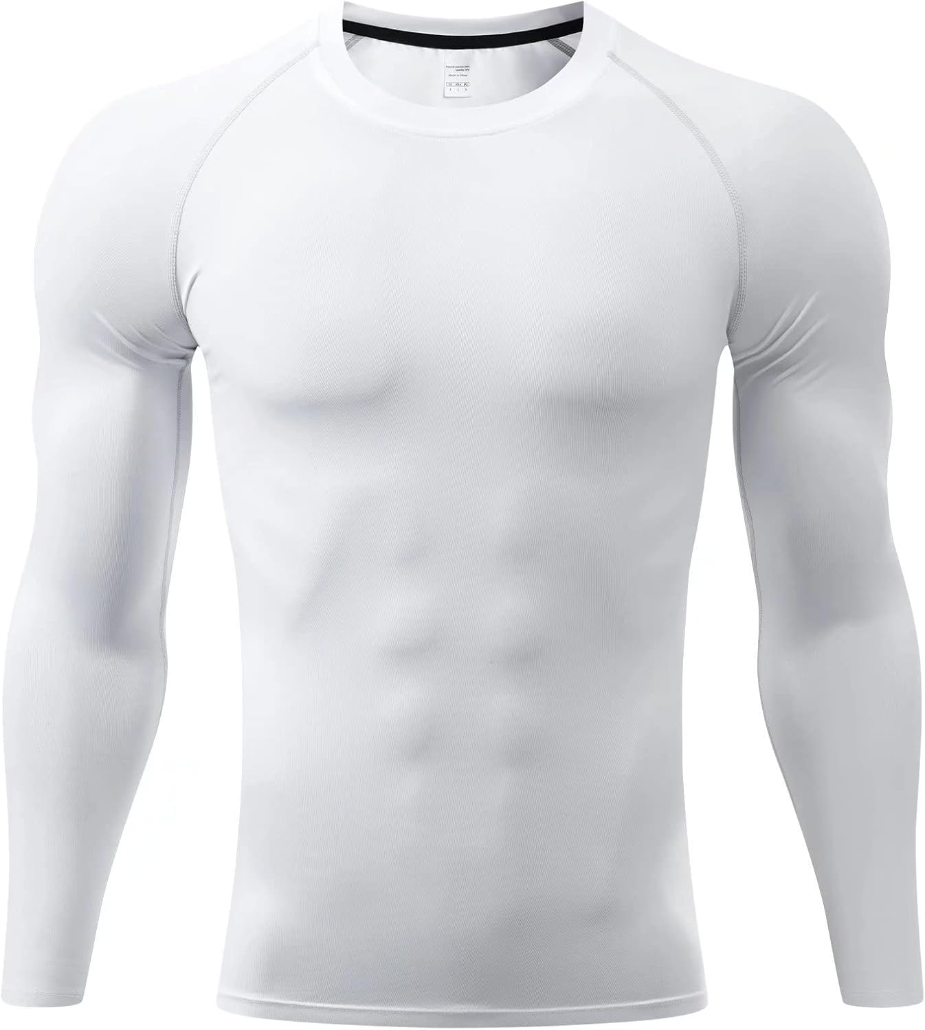 Sillictor Mens Compression Base Layer Top Quick Dry Long Sleeve Running Top Mens...