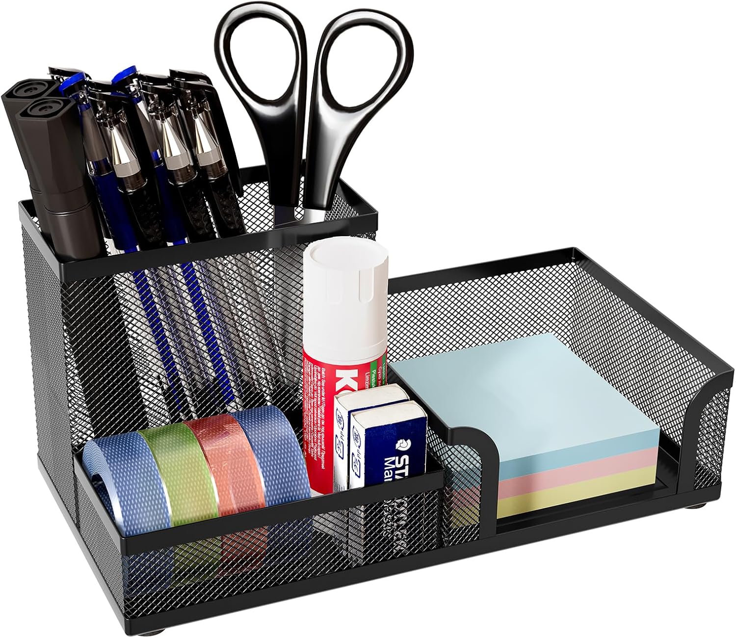 EasyPAG Office Mesh Desk Tidy Versatile Stationery Storage Desktop Sticky Note O...