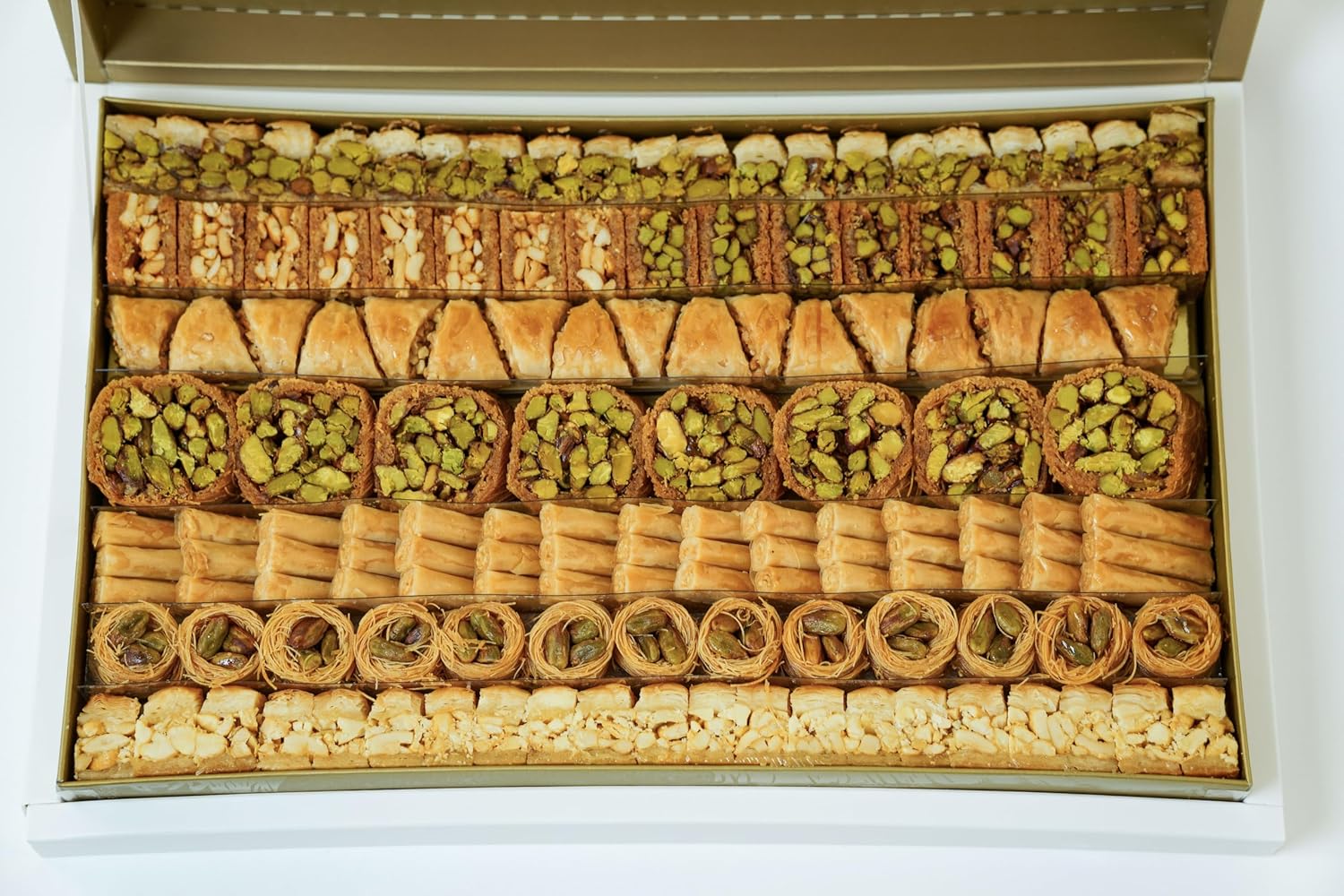 Zaitoune Deluxe Pistachio & Cashew Mix Baklava - Luxury Baklava Gift Box - Ideal...