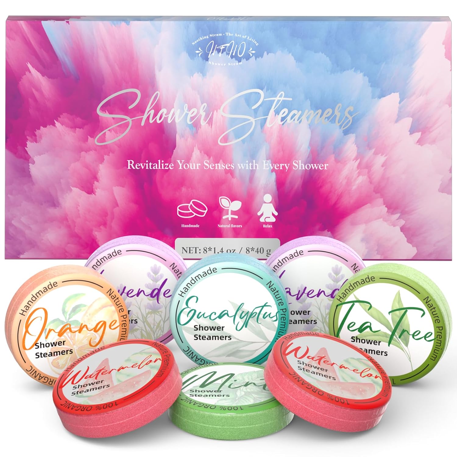 Shower Steamers Aromatherapy 8 Pack - Gifts for Women, Shower Bombs with Essenti...