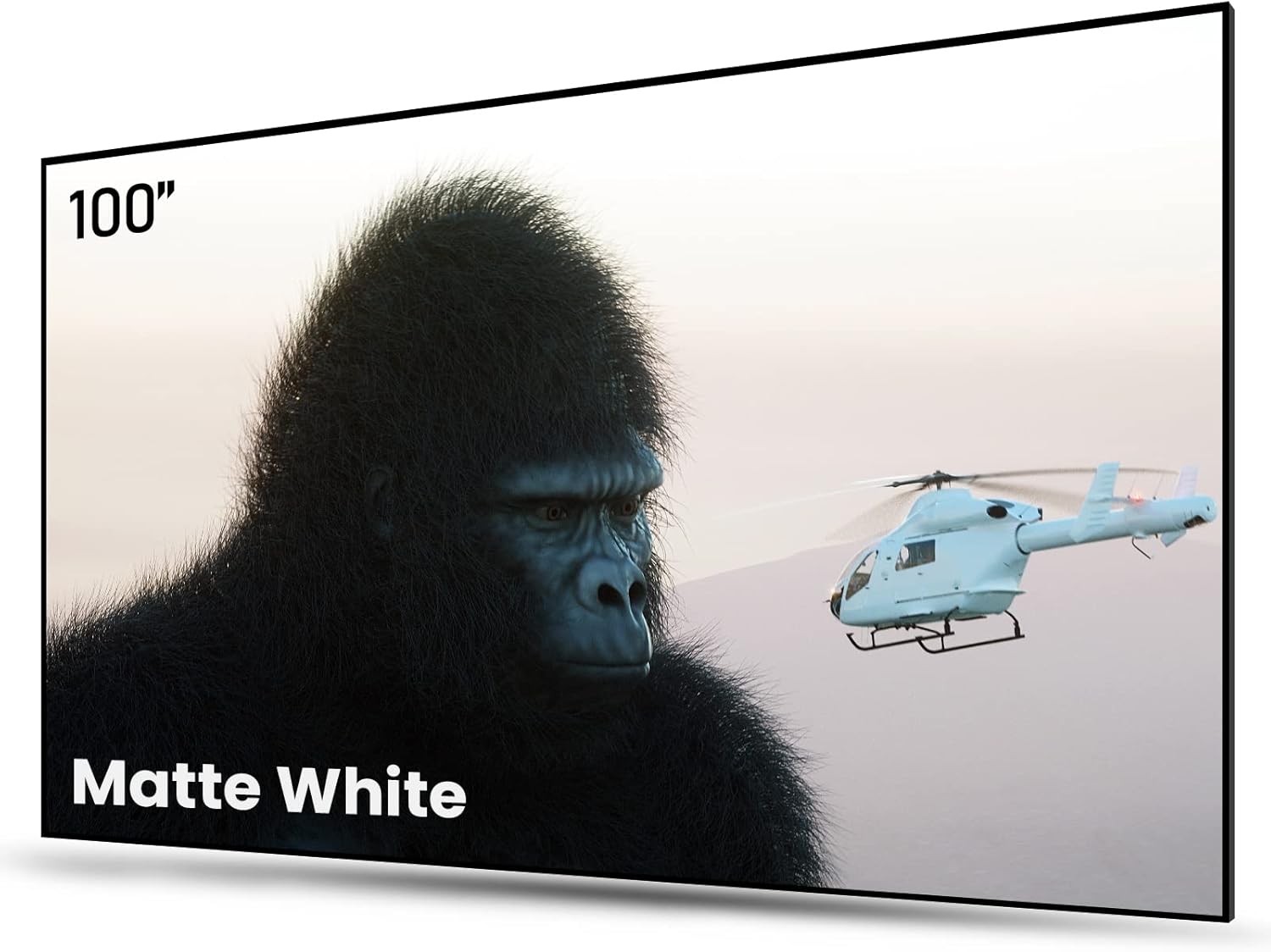 AWOL VISION 100-inch Projector Screen Fixed Frame, 1.3 dB Peak Gain, The Perfect...