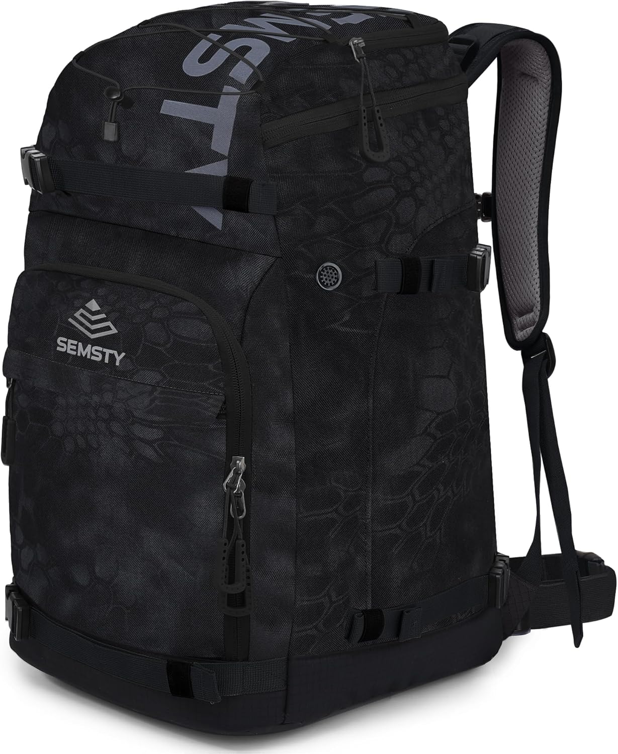 Ski Boot Bag, 55L Waterproof Ski and Snowboard Boots Travel Backpack for Skis, S...