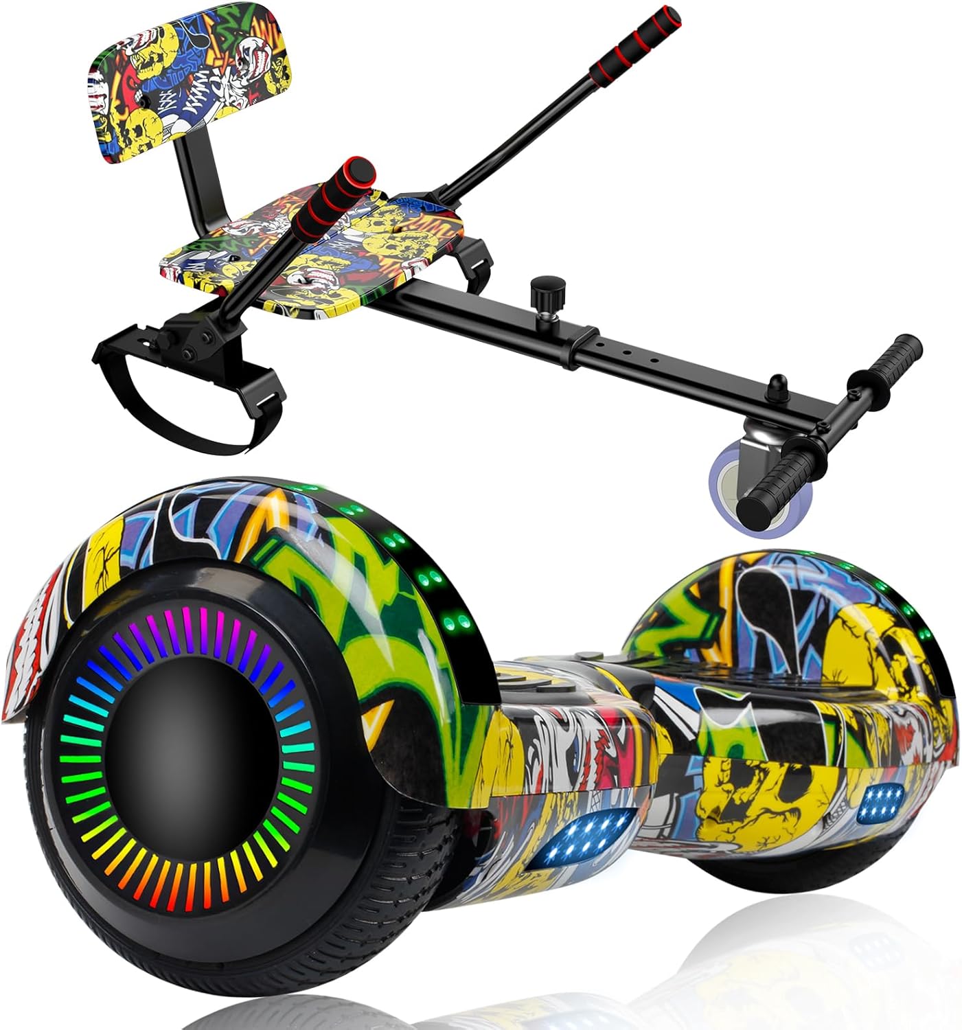 Scooter Seat Attachment, Scooter with Go Kart for Kids Boys Girls Adults, with C...