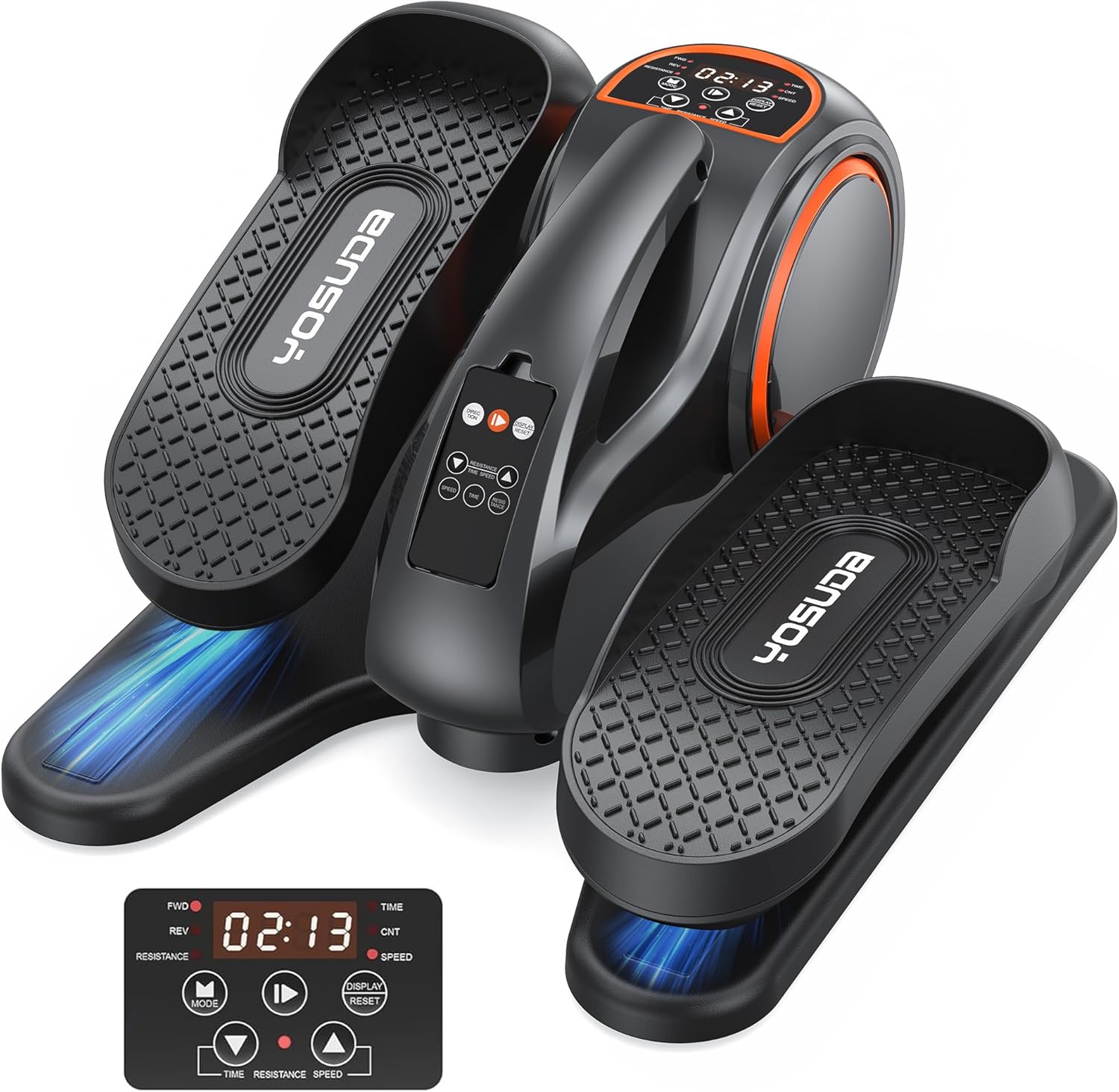 YOSUDA Under Desk Elliptical with 10 Level Resistances, Motorized Ellipse Leg Ex...