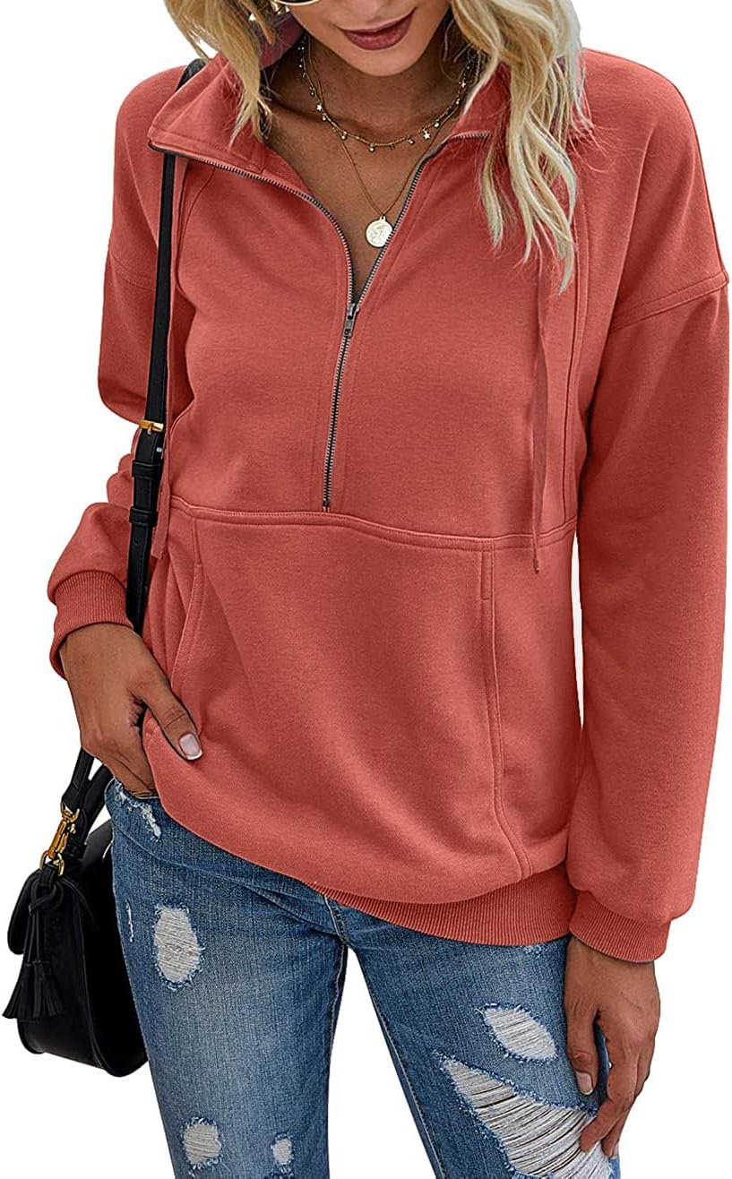 PRETTYGARDEN Women Long Sleeve Casual Button V Neck Hoodies Oversized Sweatshirt...