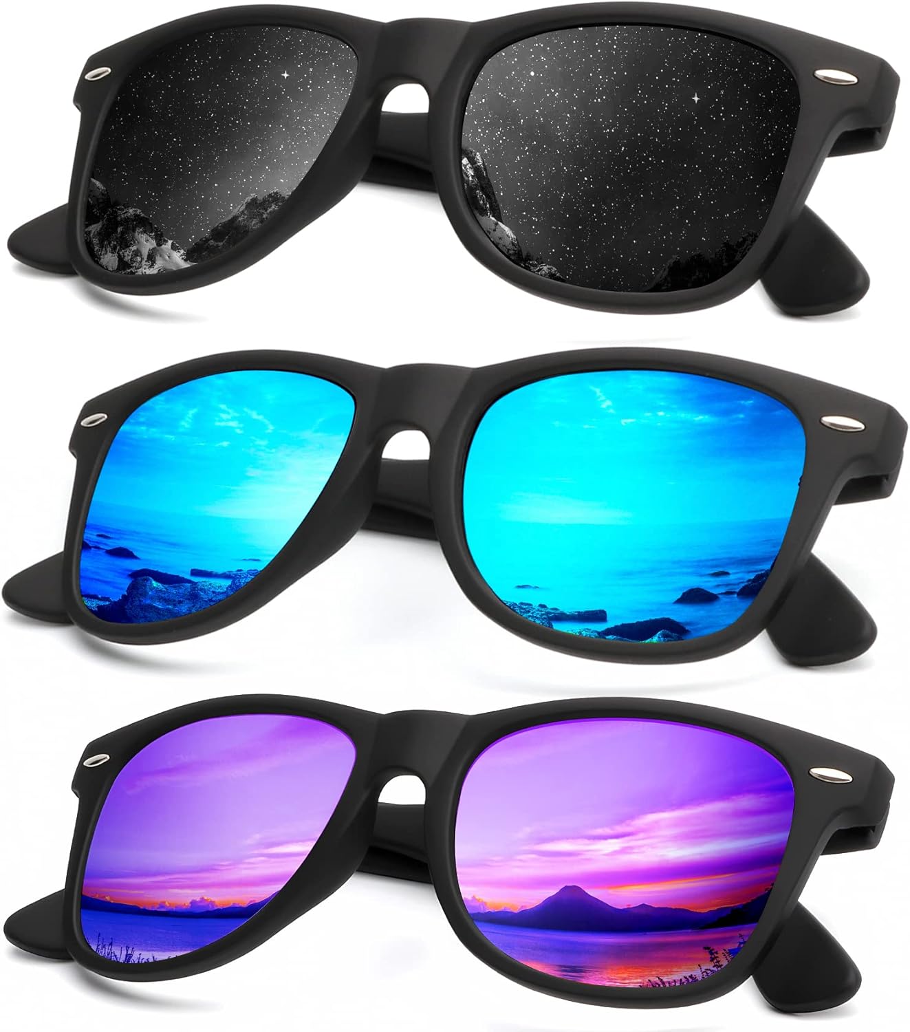 KALIYADI Polarized Sunglasses for Men and Women Matte Finish Sun glasses Color M...