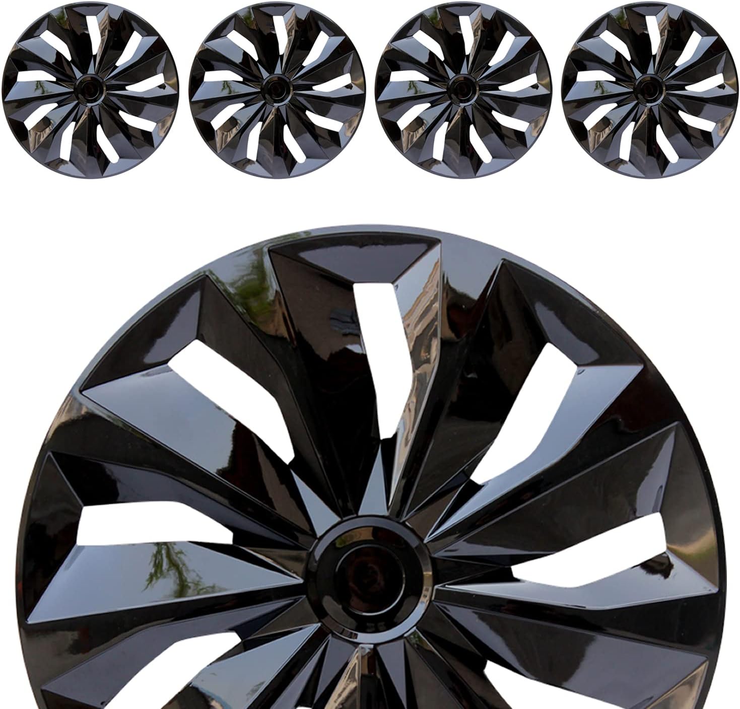Hubcap Wheel Cover Replacement R16 Hub Caps Universal Wheel Rim Cover ABS Materi...