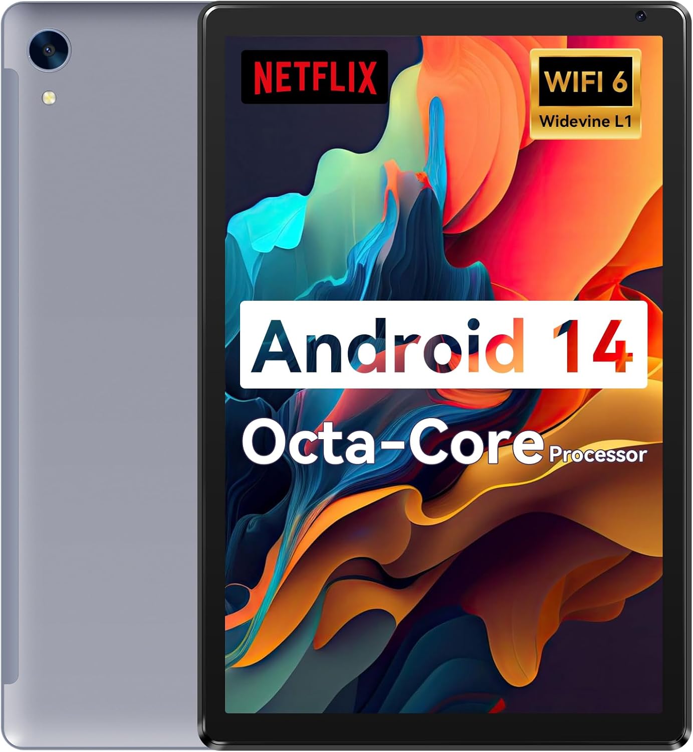 Tablet,10.1" Android Tablet with Octa-core Processor 10GB RAM 128GB ROM HD IPS T...