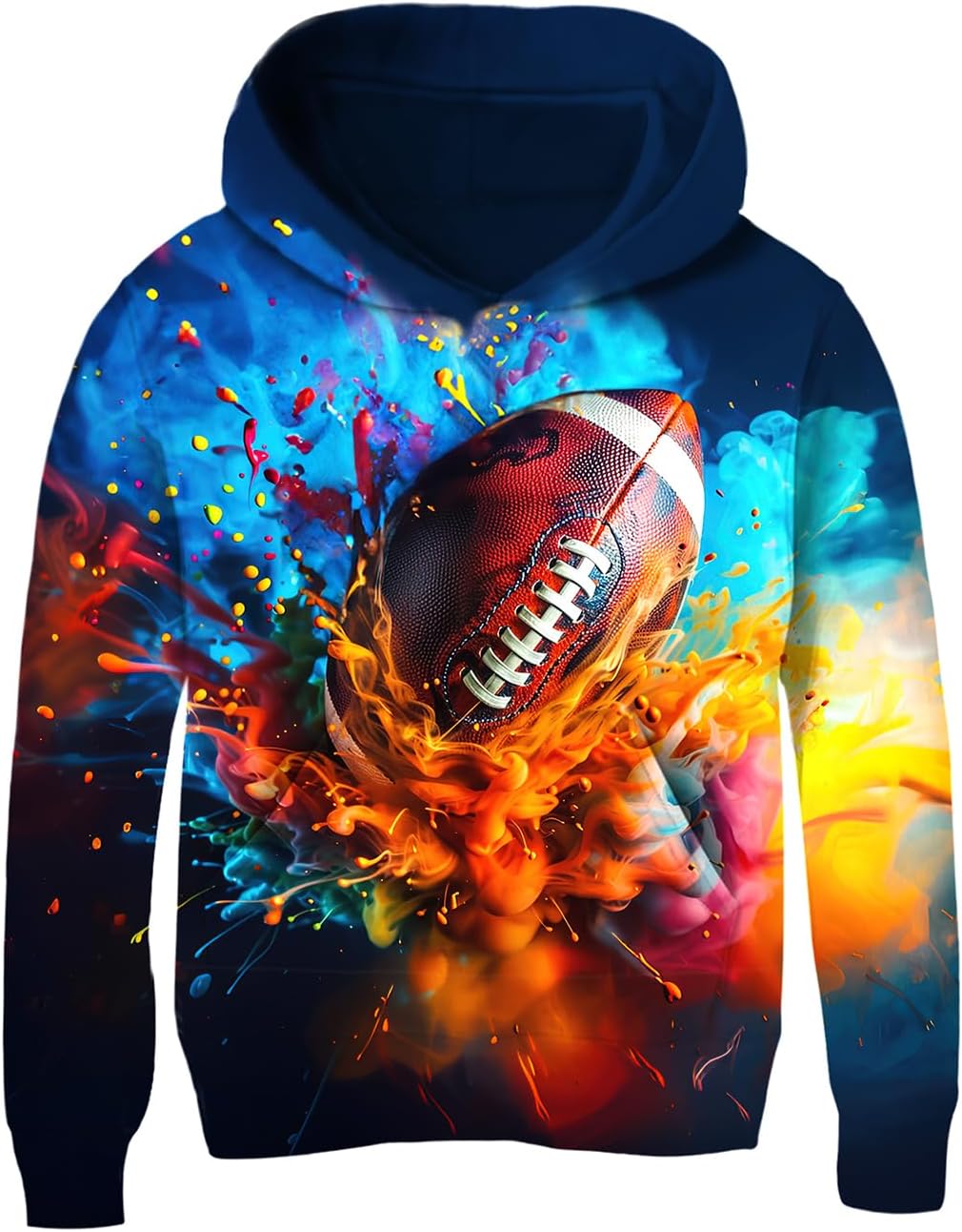 uideazone Hoodies for Boys Girls 3D Printed Hooded Sweatshirts Long Sleeve Pullo...