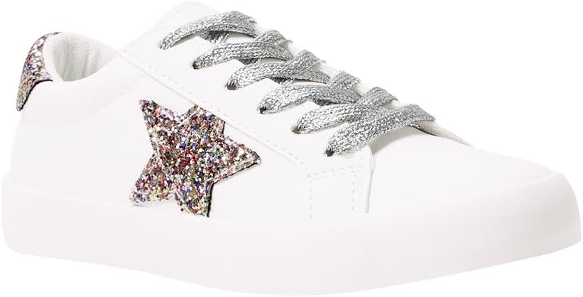 FabKids Kids Sneakers Boys Girls White Shoes Low Top Lace Up Footwear for Toddle...