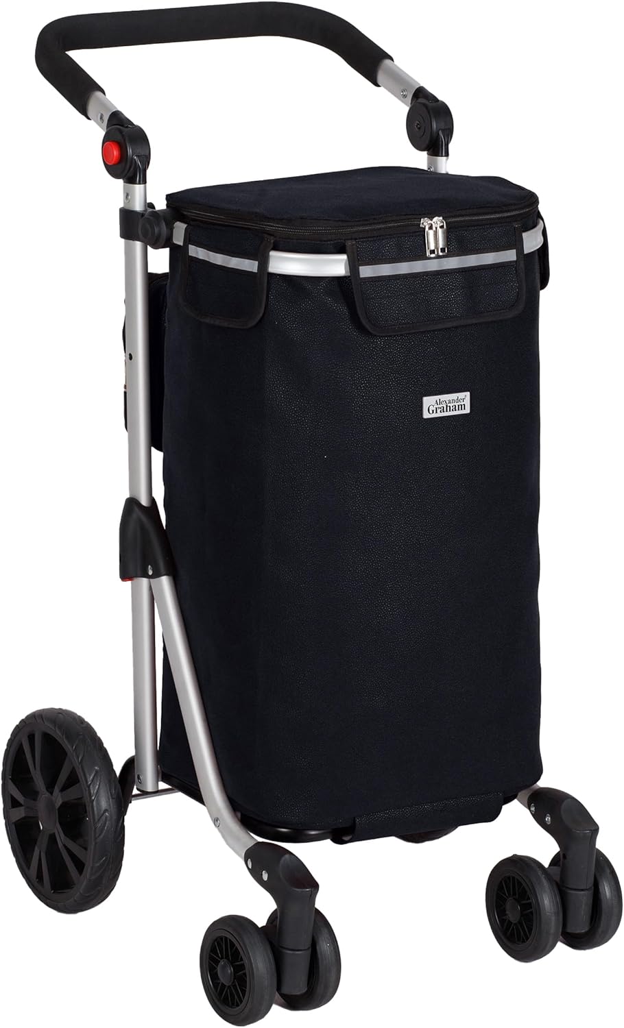 Shopping Trolley on Wheels | Alexander Graham 6 Wheel Model | New Easy Fold Fram...