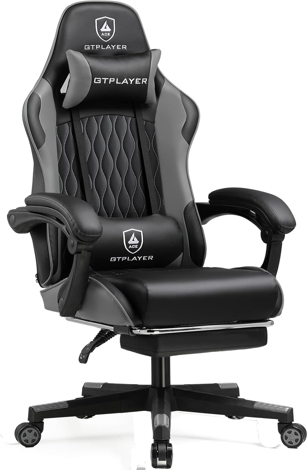 GTPLAYER Gaming Chair, Ergonomic Computer Chair with Footrest, Headrest and Lumb...