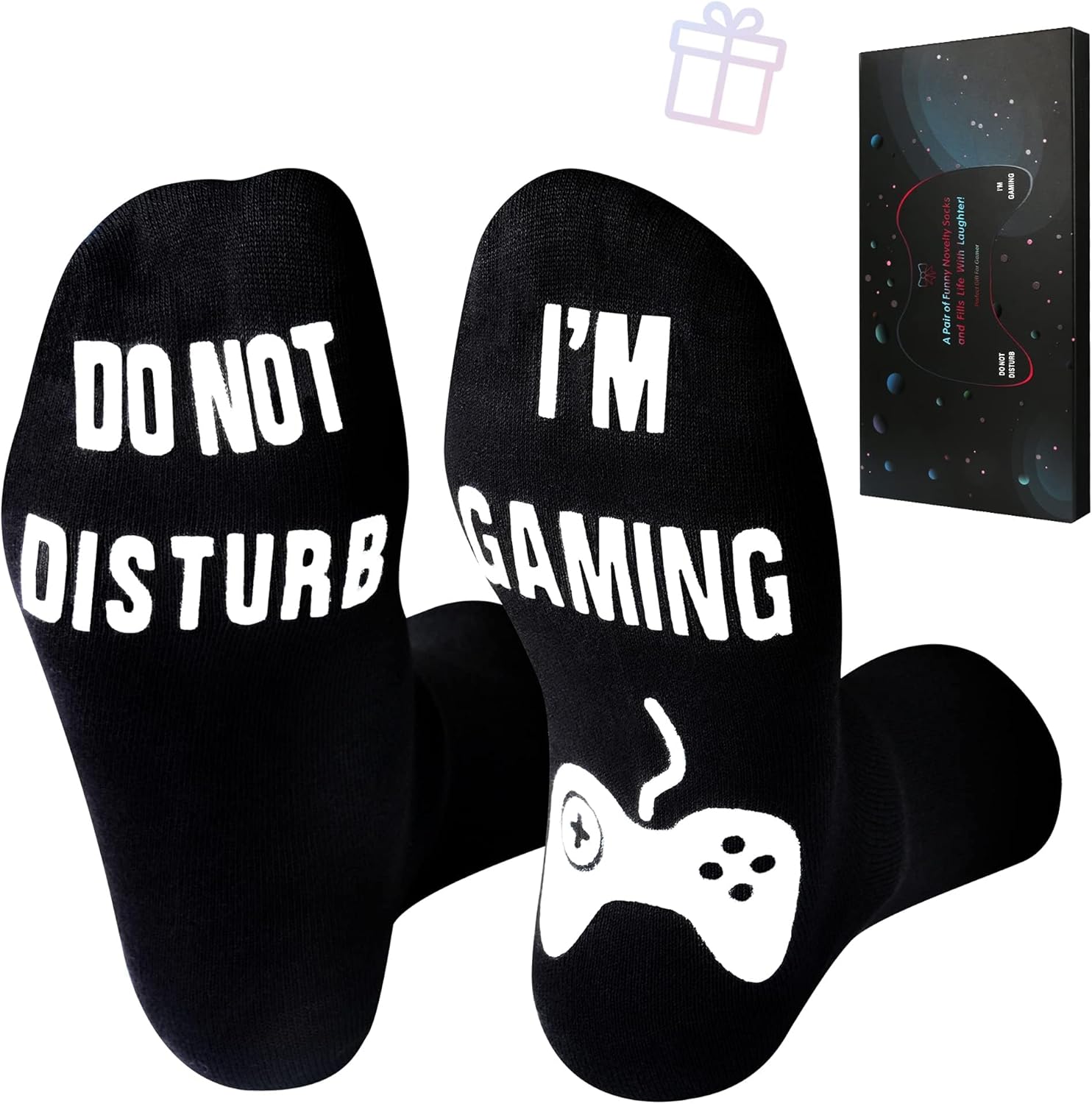 Do Not Disturb I'm Gaming Socks,Christmas Stocking Stuffers Gifts For Men,Gamer...