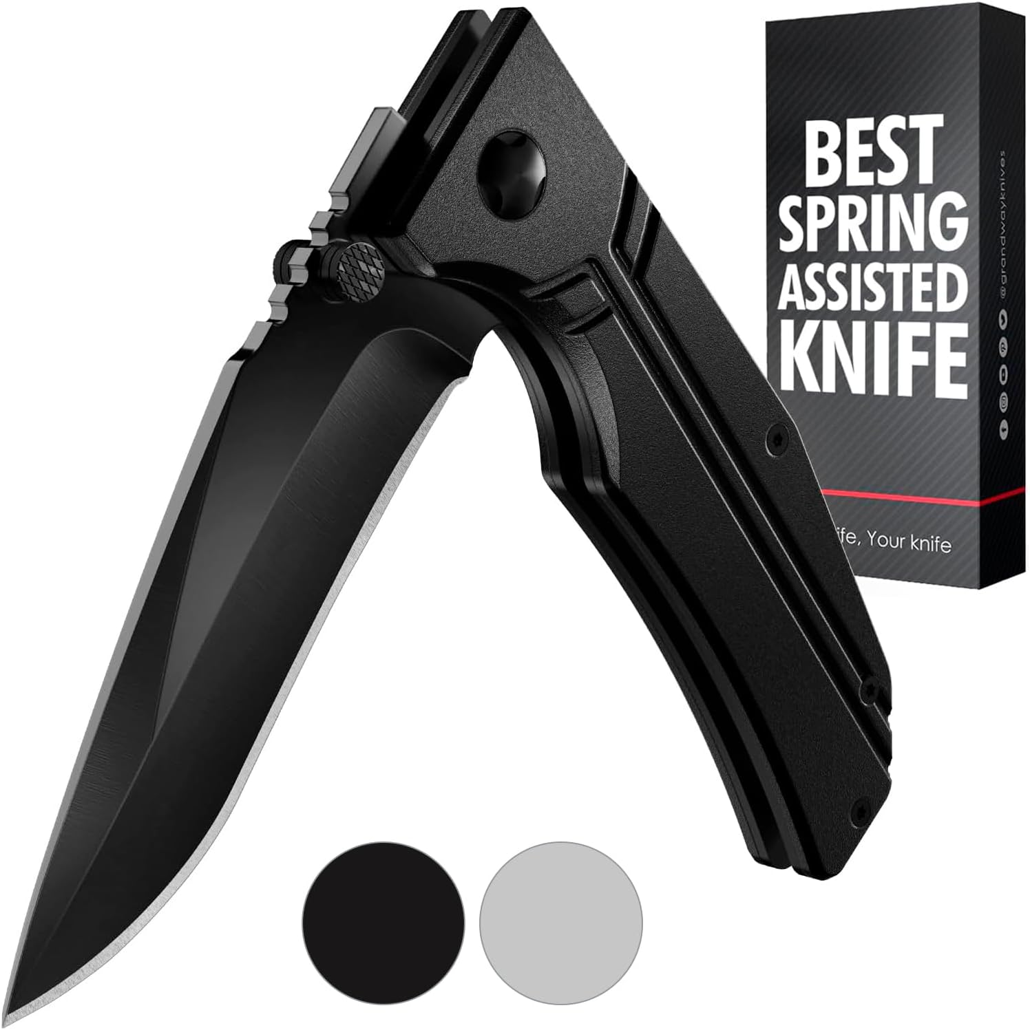 Pocket Knife for Men - 3.5" Sharp Blade - Tactical Knife with Liner Lock Aluminu...