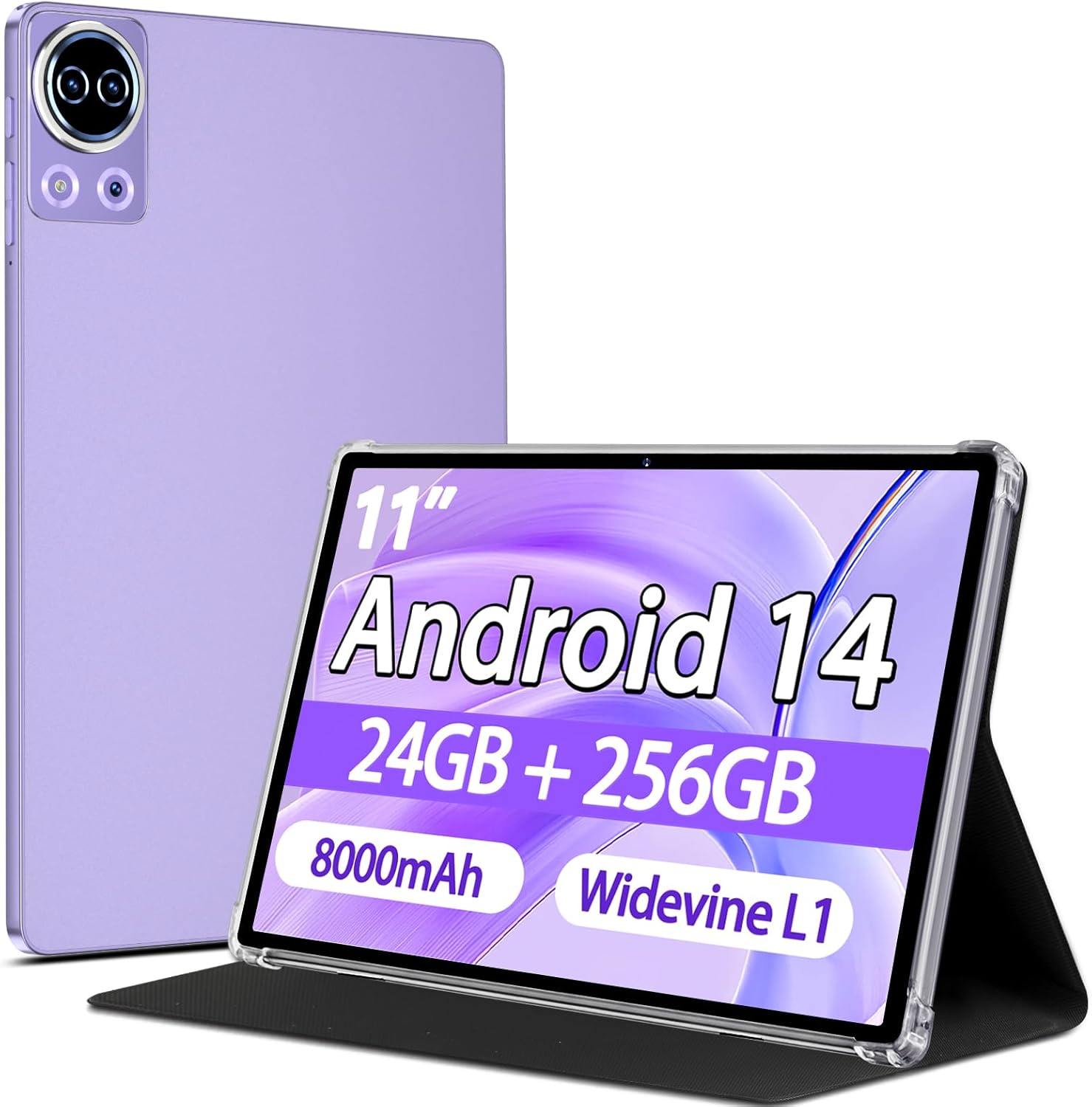 Tablet 11 inch Android 14 Tablets, 24GB+256GB+1TB Expand, Widevine L1 Compatible...
