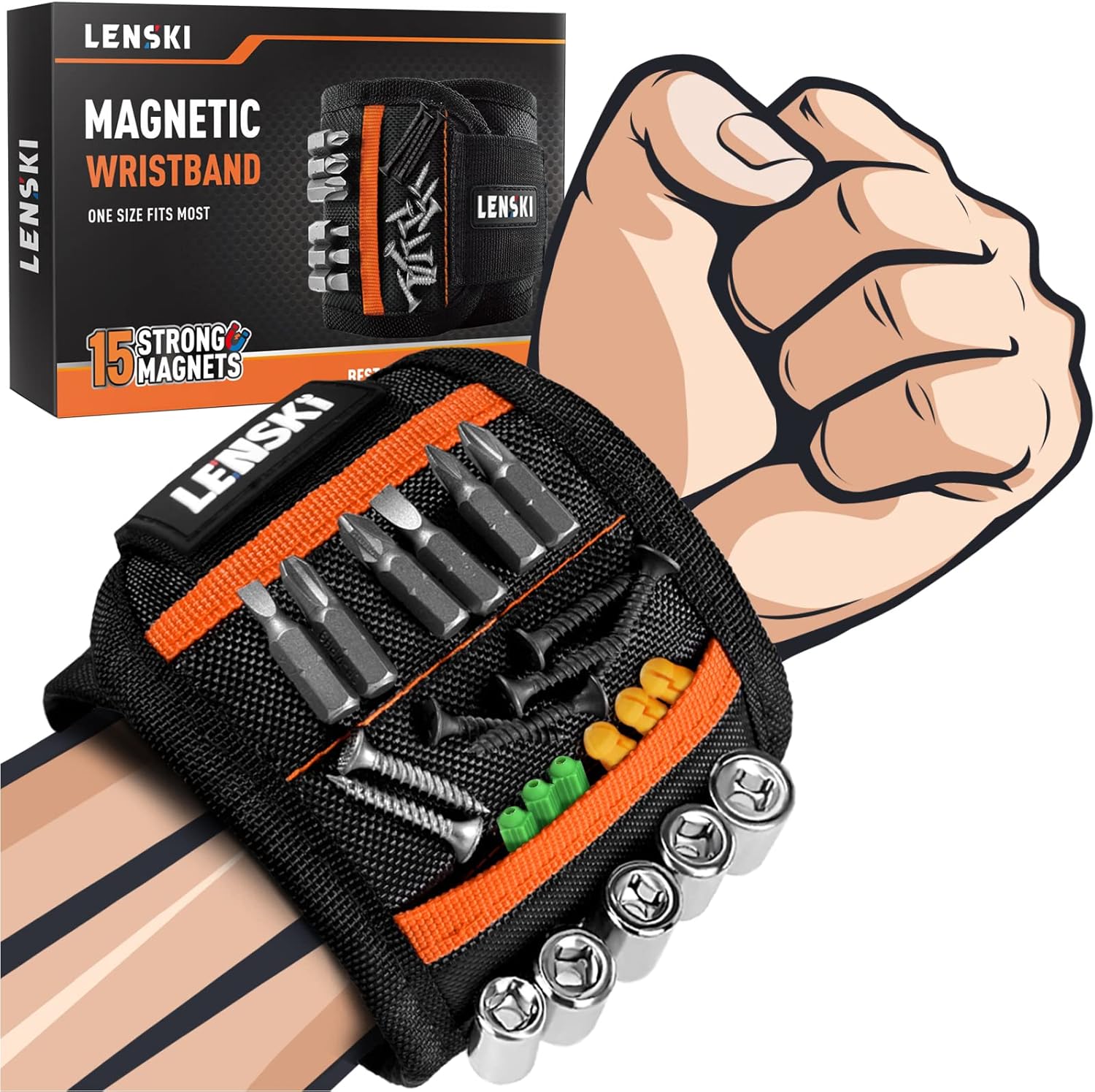 Lenski Stocking Stuffers for Adults Men, Christmas Gifts for Men, Magnetic Wrist...