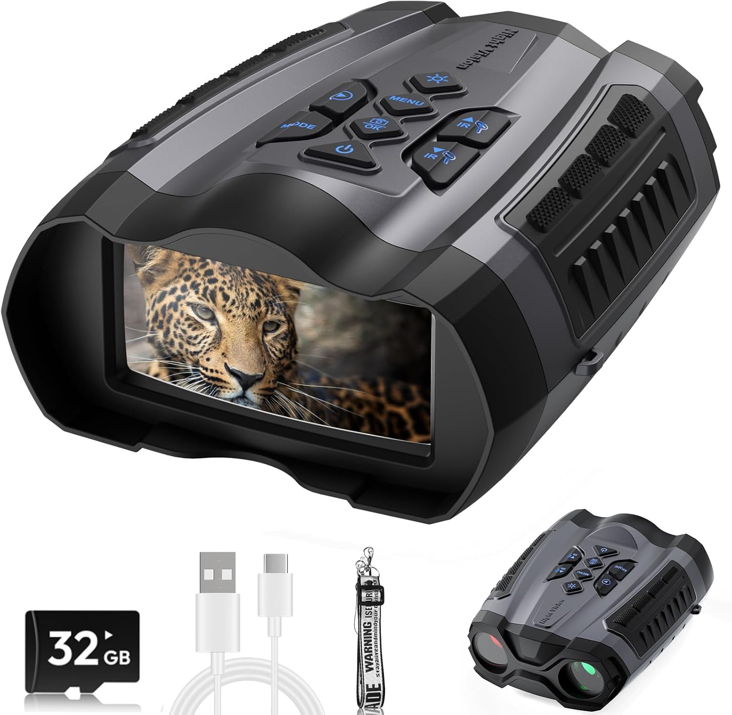 Night Vision Goggles,4K Night Vision Binoculars for Adult with 3.5" HD Screen,32...
