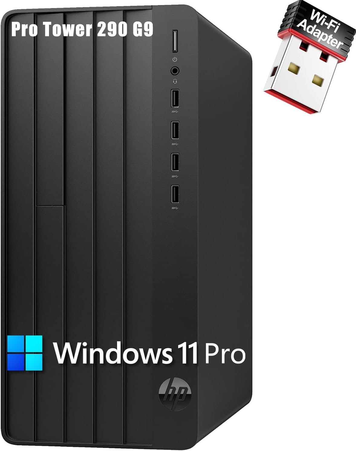 HP Pro Tower 290 G9 Business Desktop Computer, 12th Gen Intel 4-Core Processor (...