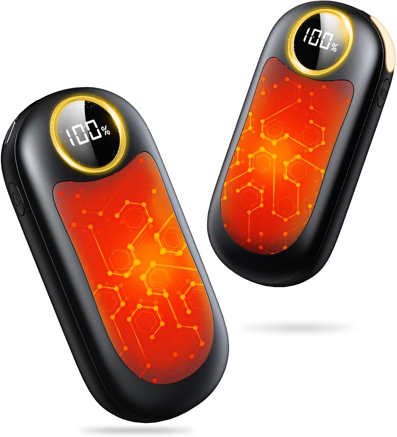 Hand Warmers Rechargeable 2 Pack, Dual-Sided Electric Hand Warmer 14000mAh with...