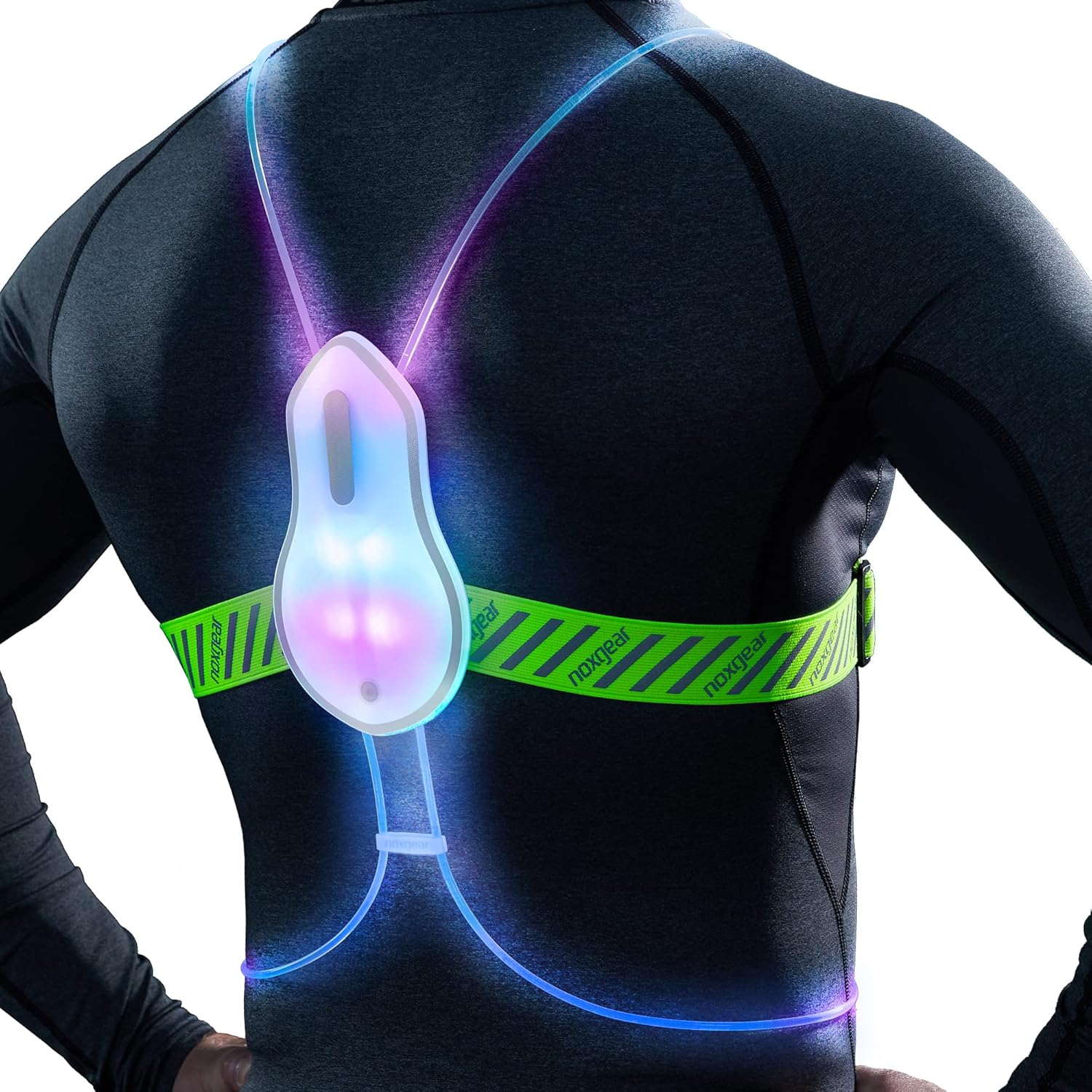 noxgear Tracer2 - Multicolor Illuminated, Reflective Vest for Running or Cycling...