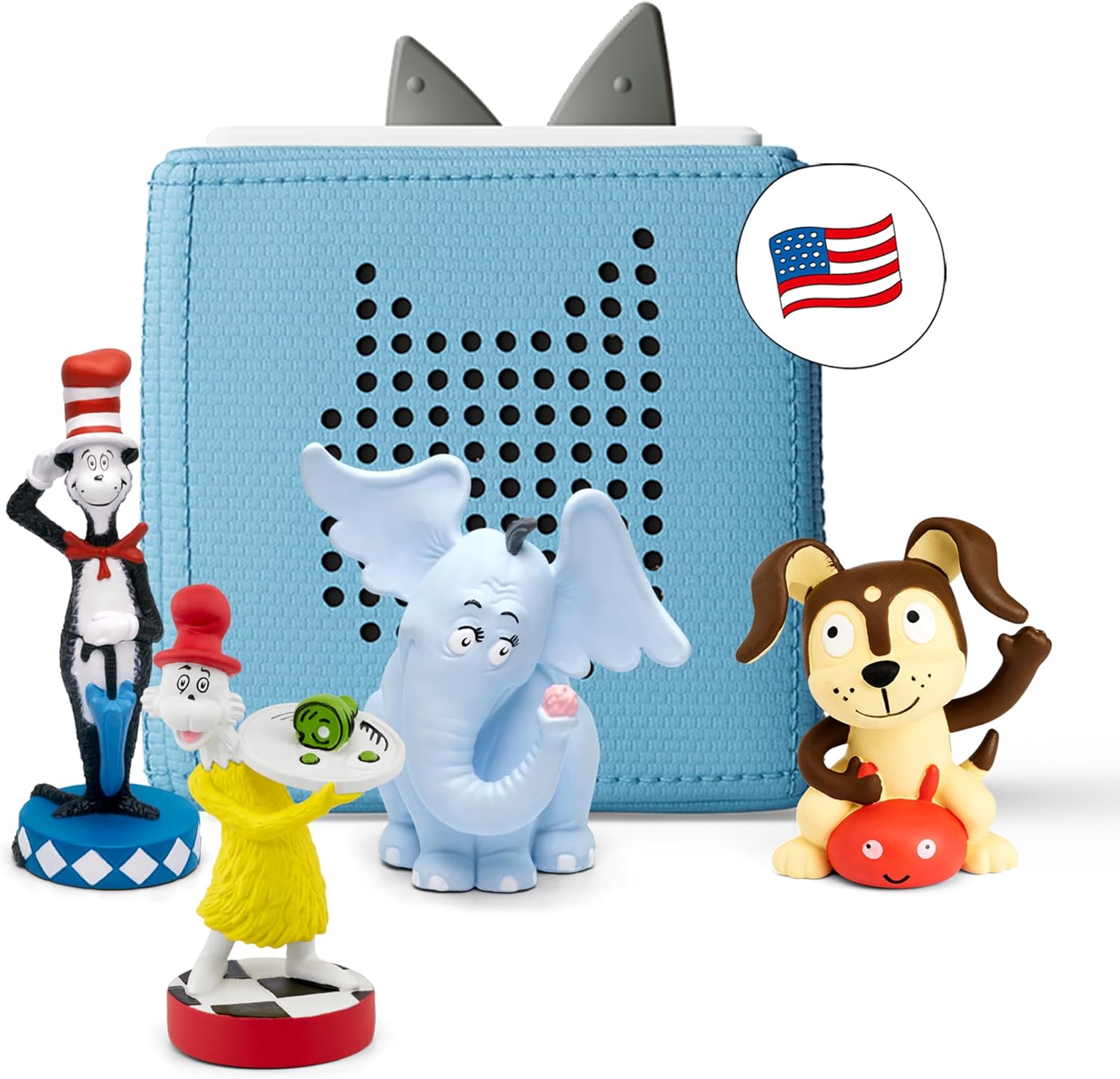 Toniebox Audio Starter Set with Cat in The Hat, Sam-l-Am, Horton Hears a Who!, a...