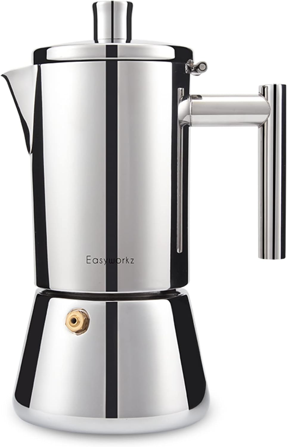 Easyworkz Diego Stovetop Espresso Maker Stainless Steel Italian Coffee Machine M...
