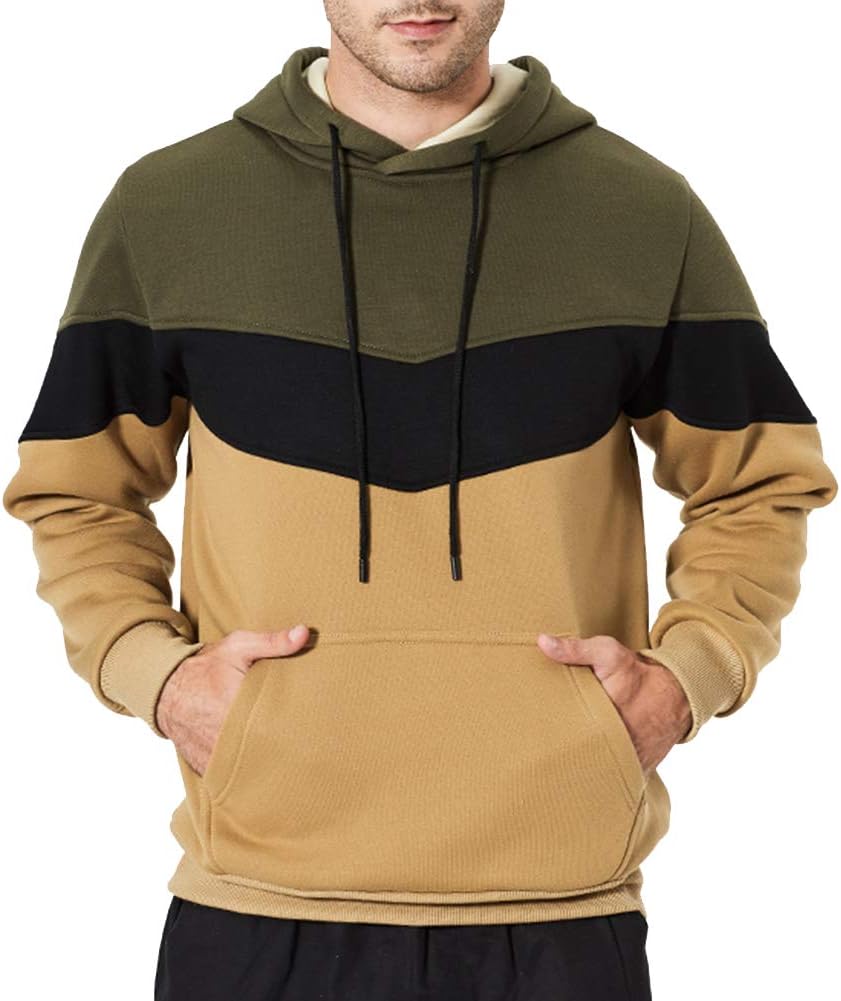 DUOFIER Hoodies for Men Pullover Hooded Sweatshirt with Kange Pocket Large Bs003...