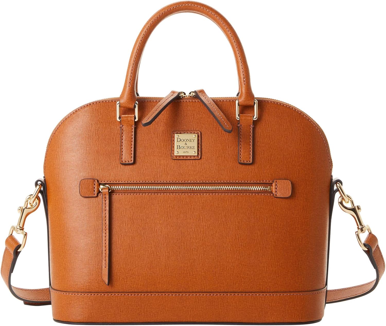 Dooney & Bourke Crossbody Bags for Women, Saffiano Domed Zip Satchel Purses with...