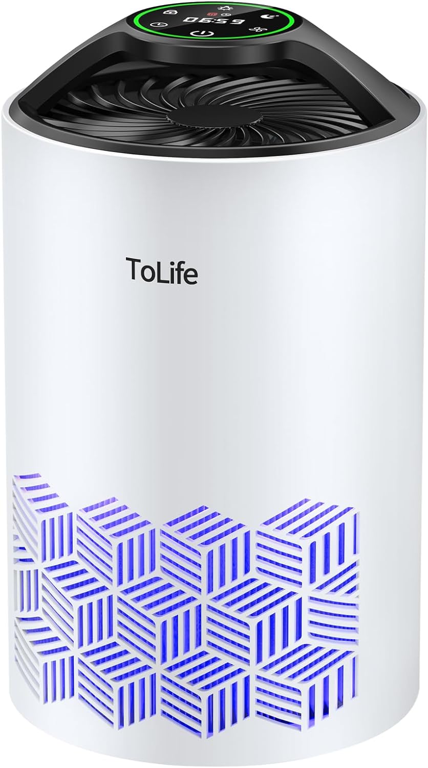 Tolife Air Purifiers for Bedroom Home, HEPA Air Purifiers Air Cleaner For Pets A...