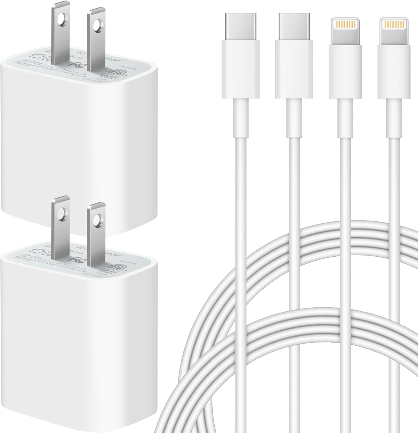 iPhone Super Fast Charger iPad Charger 20W US C Wal Charer with 6FT Fast Charoin...