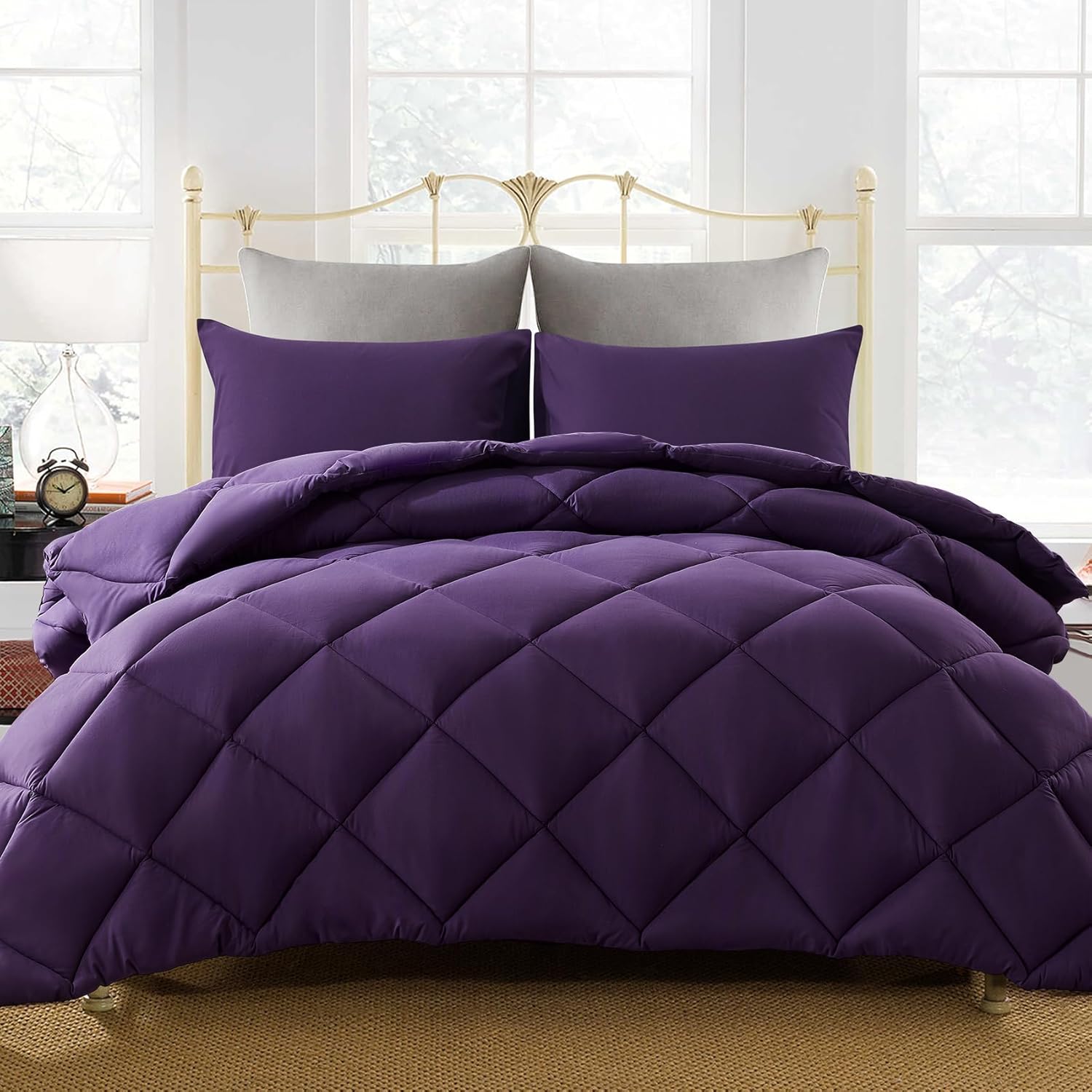 Decroom Lightweight King Comforter Set with 2 Pillow Sham - 3 Pieces Set - Quilt...